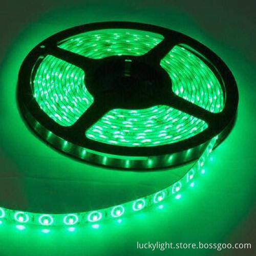 Green Color Flexible LED Strip 120 SMD 3528 LEDs/Meter Waterproof